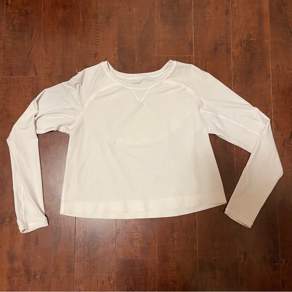 Lululemon Another Lap Strong Long Sleeve, White, 4 - Picture 8 of 11